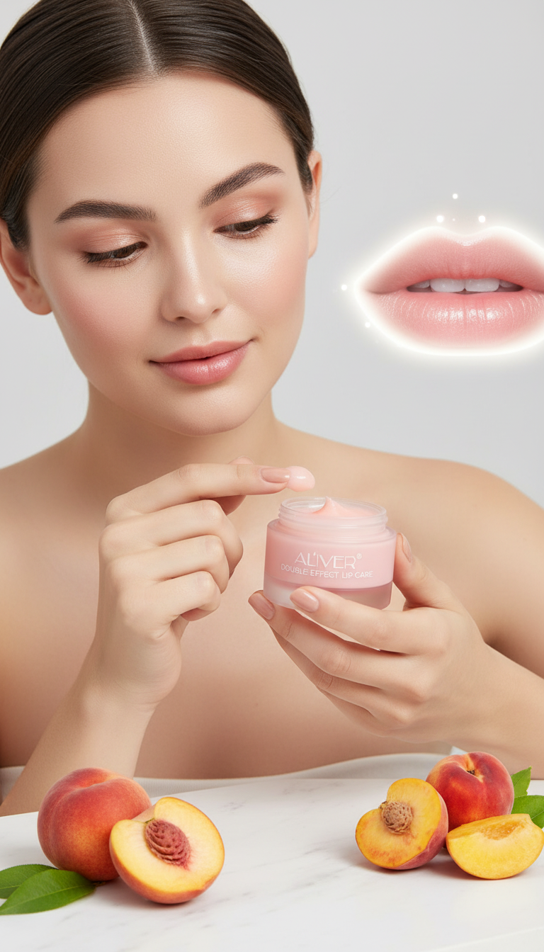 Aliver Double effect lip treatment lip scrub and lip balm