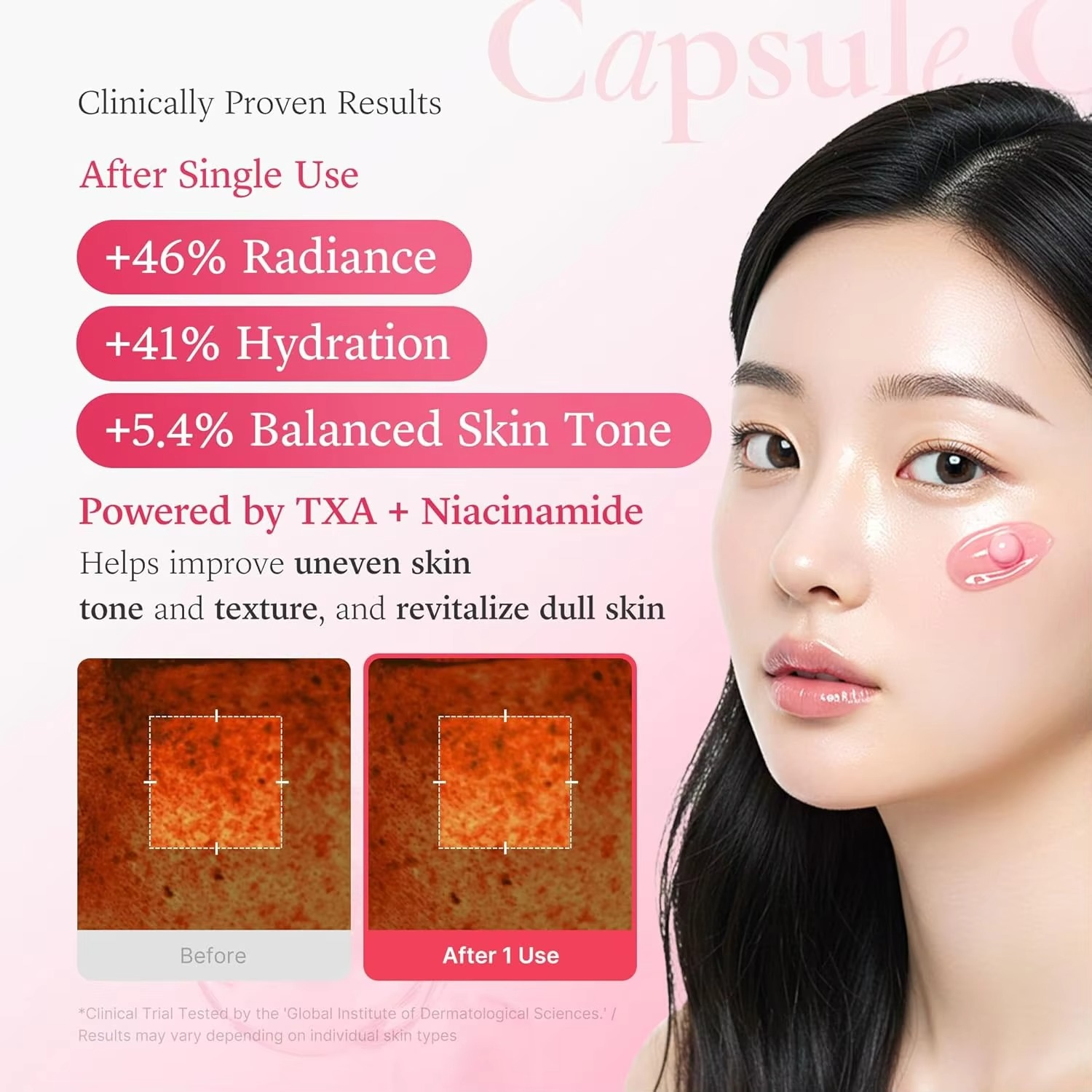 Medicube TXA+Niacinamide Capsule Cream Double Brightening Moisturizer