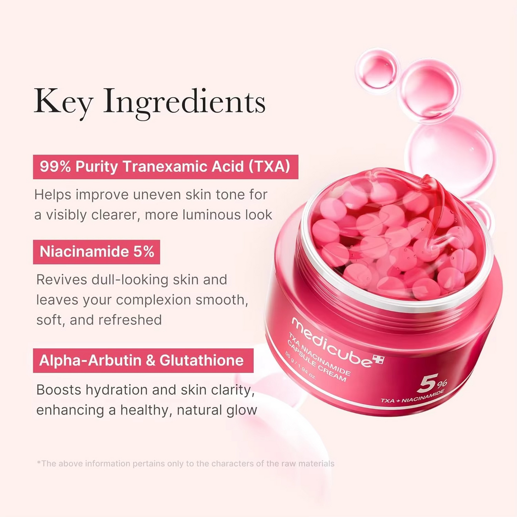 Medicube TXA+Niacinamide Capsule Cream Double Brightening Moisturizer