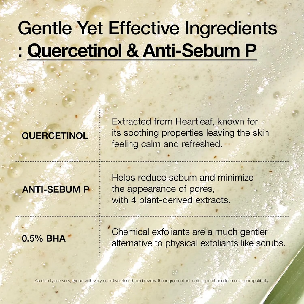 ANUA Heartleaf Quercetinol Pore Deep Cleansing Foaming Cleanser Hyaluronic Acid Face Wash