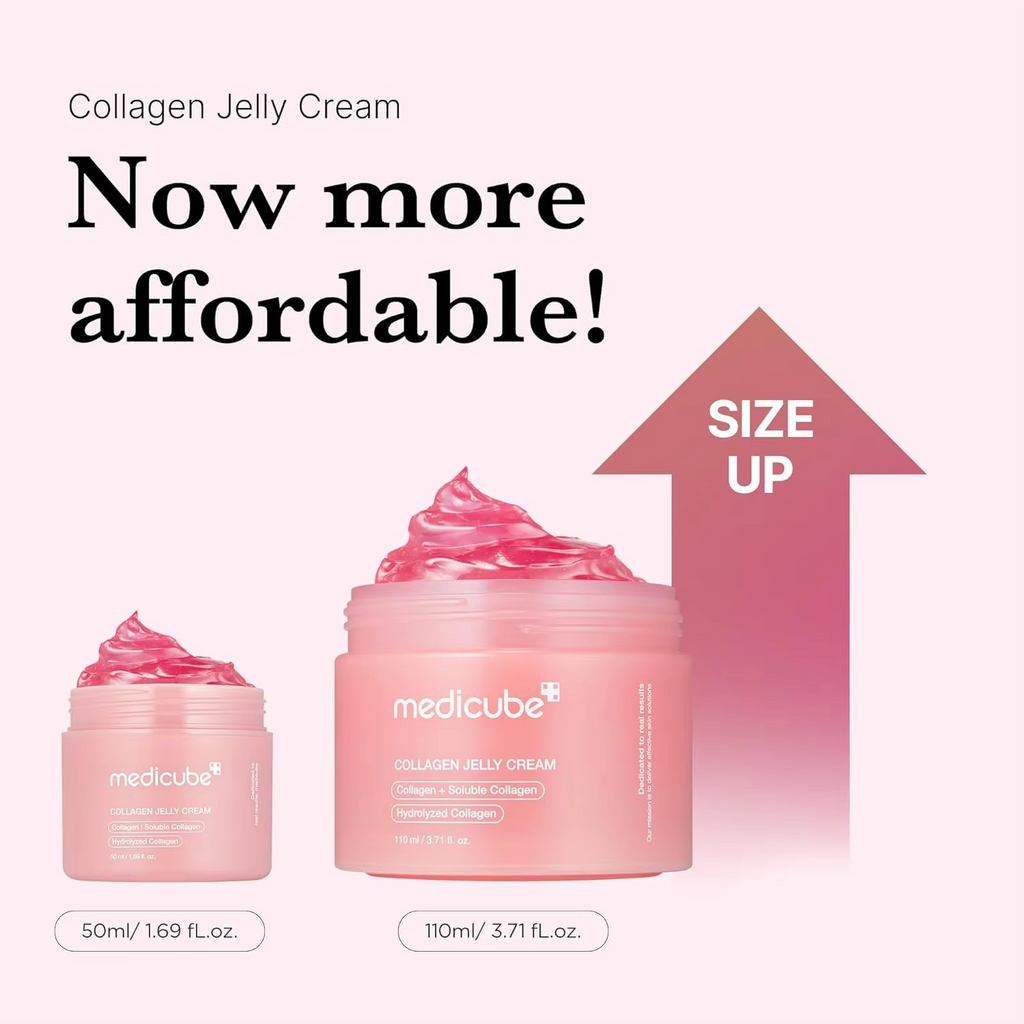 Medicube Collagen Jelly Cream Niacinamide Strengthens Skin's Barrier Moisturizes and Glows