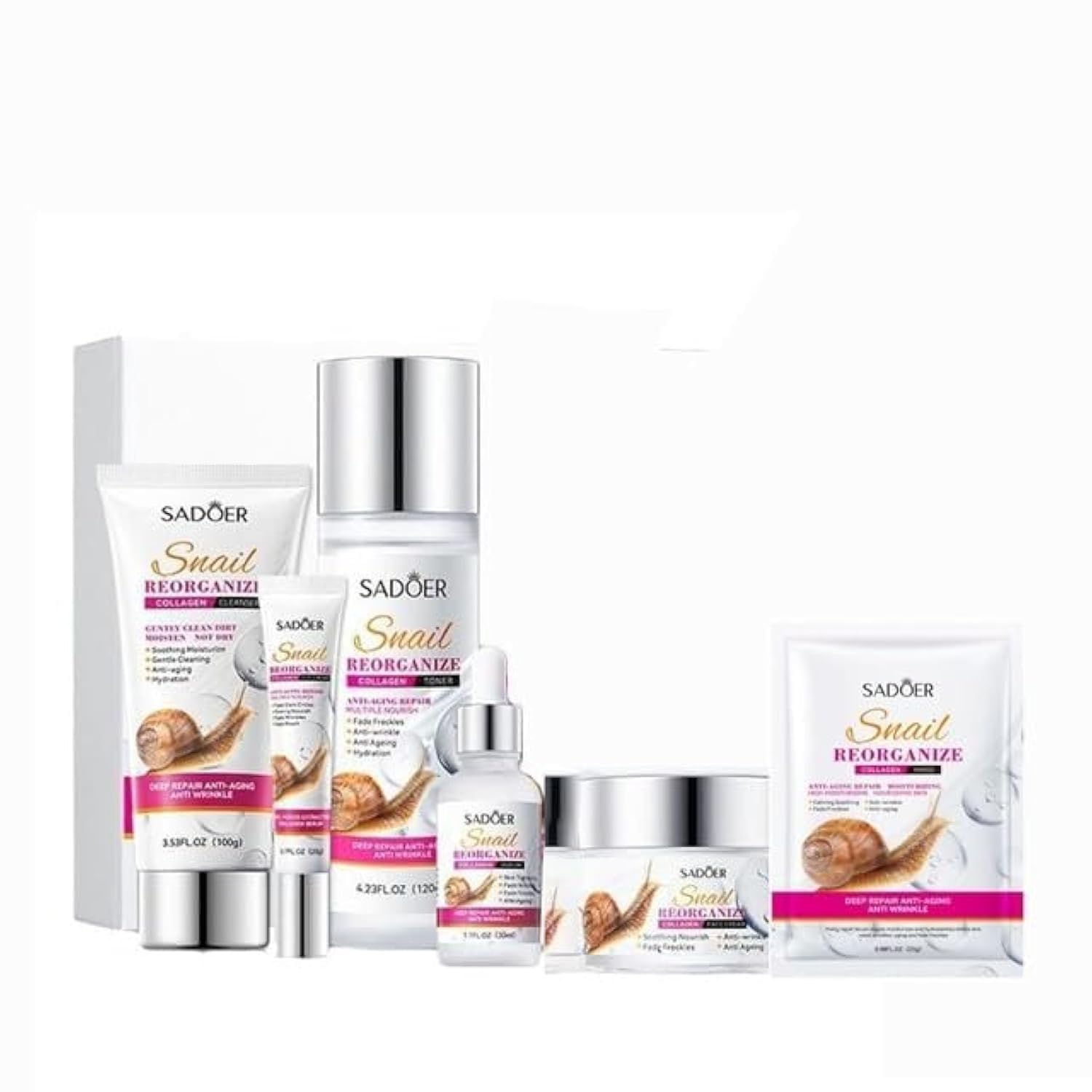6-Piece Snail Collagen Set  - Complete Skincare Routine
