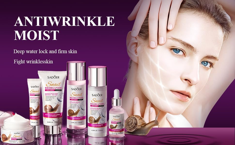 6-Piece Snail Collagen Set  - Complete Skincare Routine