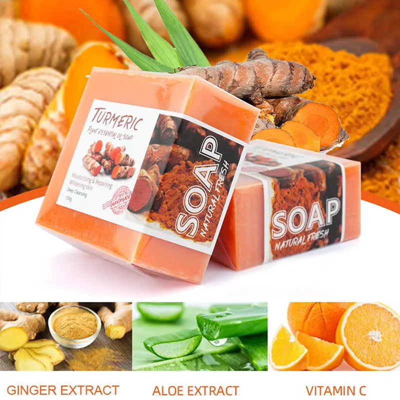 Natural Hand Made Turmeric Turmeric Soap.