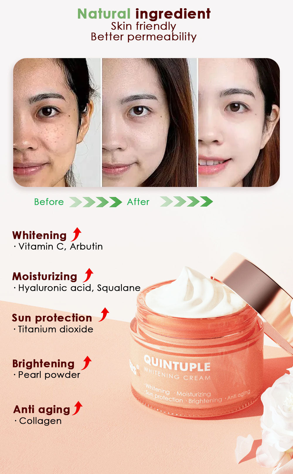 5 in 1  Anti Aging Cream set