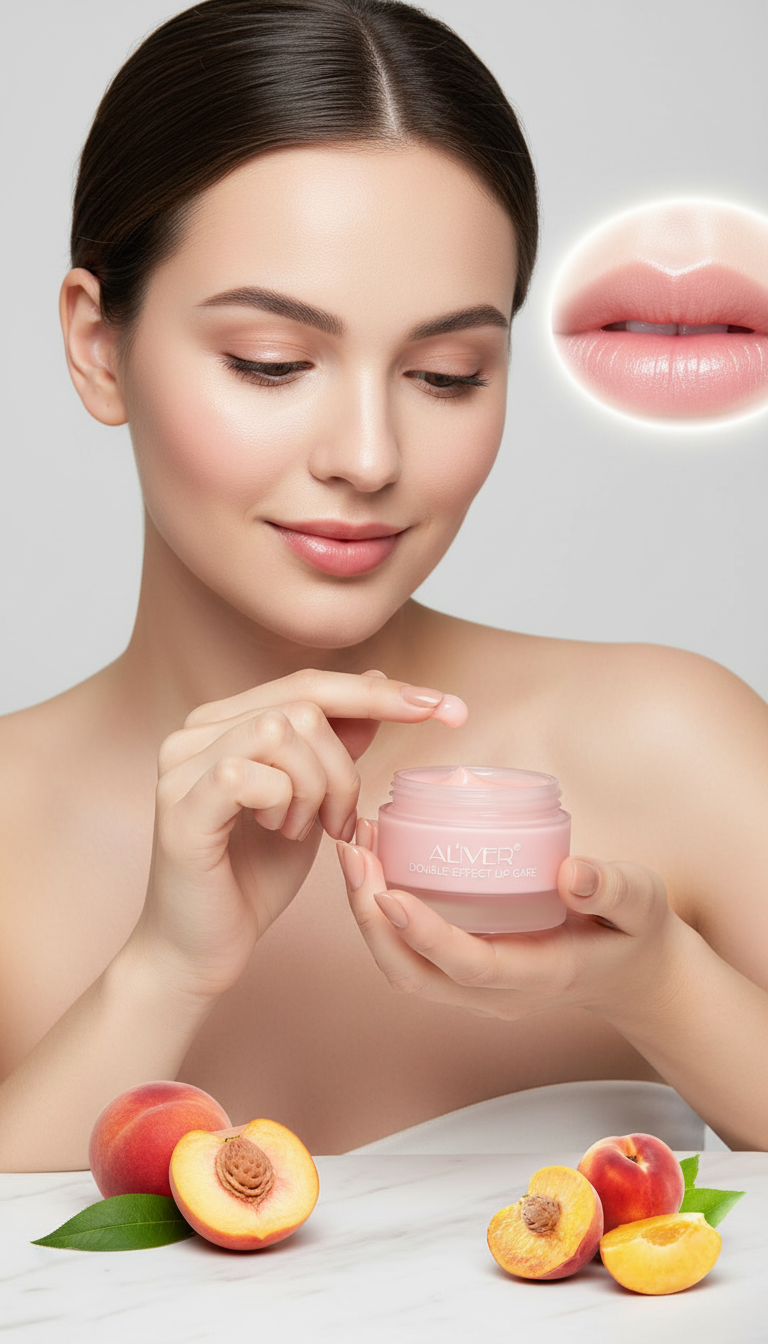 Aliver Double effect lip treatment lip scrub and lip balm