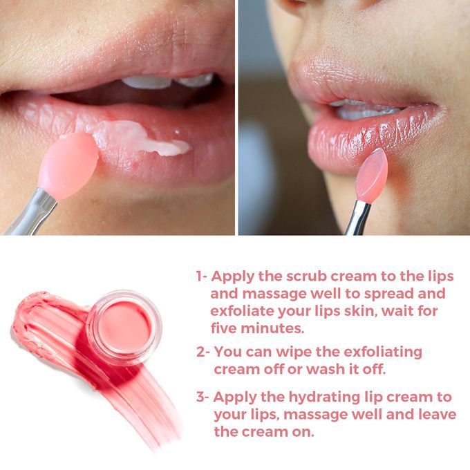 Aliver Double effect lip treatment lip scrub and lip balm