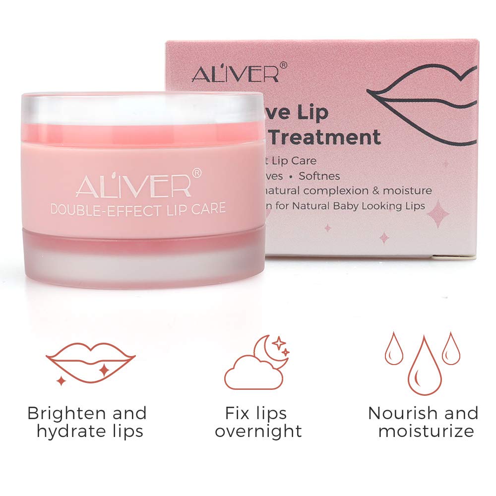 Aliver Double effect lip treatment lip scrub and lip balm
