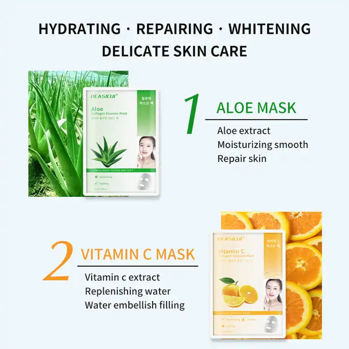 4pc Korean Organic Facial Mask