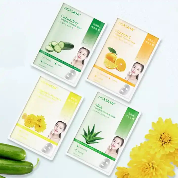 4pc Korean Organic Facial Mask