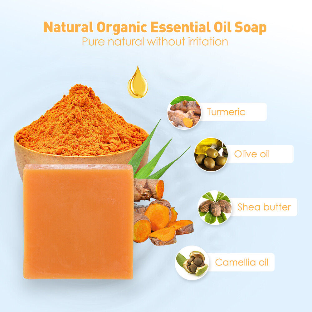Natural Hand Made Turmeric Turmeric Soap.